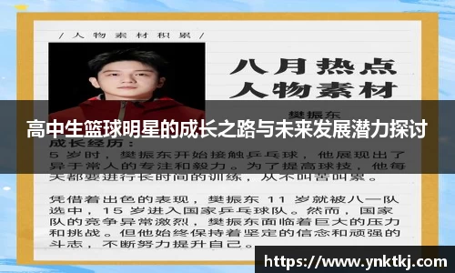 高中生篮球明星的成长之路与未来发展潜力探讨